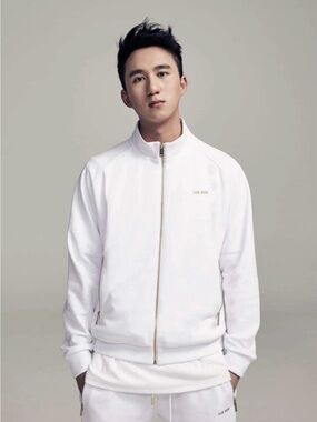 Team wang Jackson wang IPO tracksuit white gold luxury streetwear set Korean